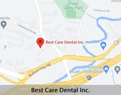 Map image for Kid Friendly Dentist in Atlanta, GA